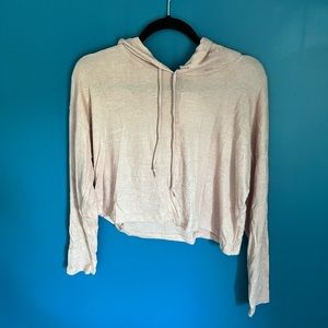 Pink Long Sleeve Hooded Tee